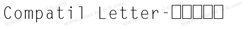 Compatil Letter字体转换
